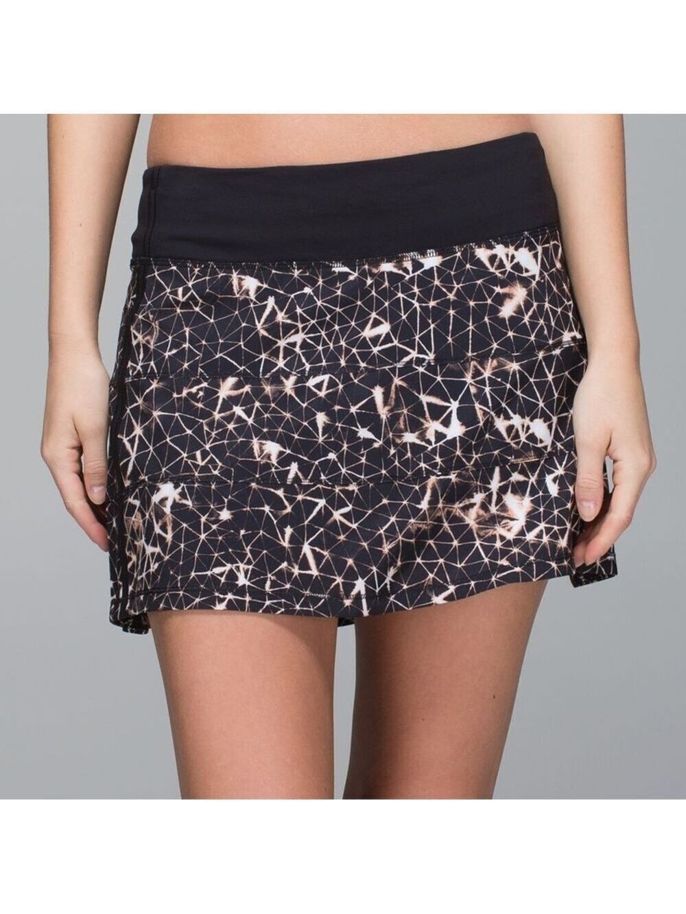 Lululemon Pace Rival Skirt II Tall Sugar Crush Multi Black